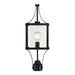 Savoy House - 5-476-144 - One Light Outdoor Post Lantern - Raeburn - Matte Black and Weathered Brushed Brass