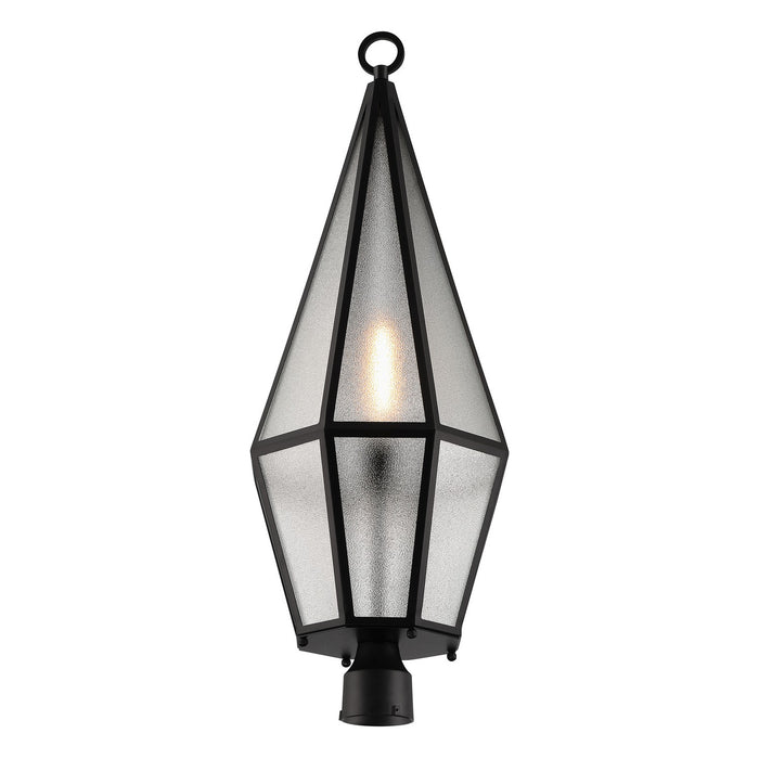 Savoy House - 5-707-BK - One Light Outdoor Post Lantern - Peninsula - Matte Black