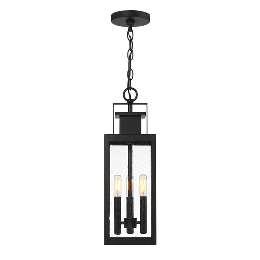 Savoy House - 5-827-BK - Three Light Outdoor Hanging Lantern - Ascott - Matte Black