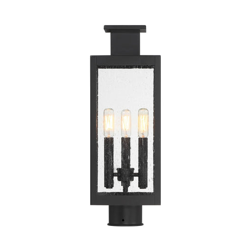 Savoy House - 5-828-BK - Three Light Outdoor Post Lantern - Ascott - Matte Black