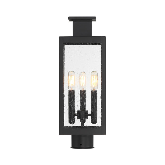 Savoy House - 5-828-BK - Three Light Outdoor Post Lantern - Ascott - Matte Black