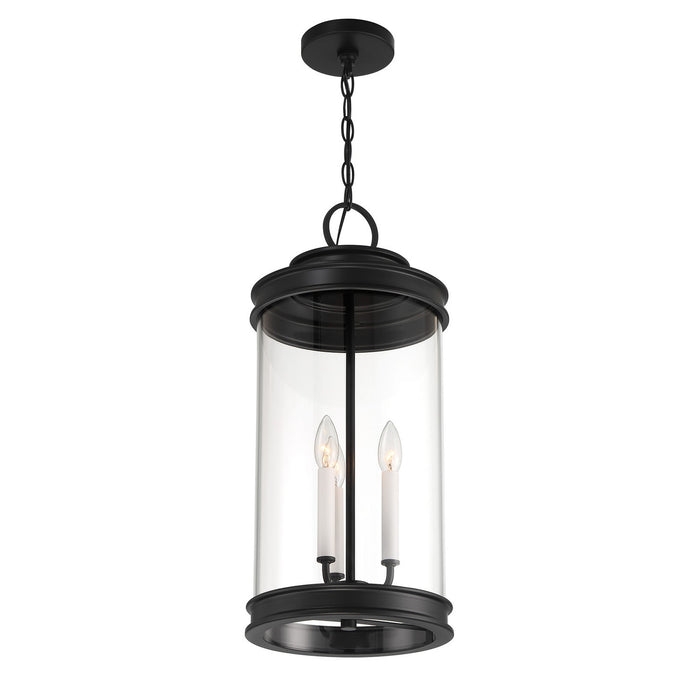 Savoy House - 5-901-BK - Three Light Outdoor Hanging Lantern - Englewood - Matte Black