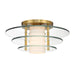 Savoy House - 6-8602-1-322 - One Light Semi-Flush Mount - Newell - Warm Brass