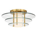 Savoy House - 6-8602-1-322 - One Light Semi-Flush Mount - Newell - Warm Brass