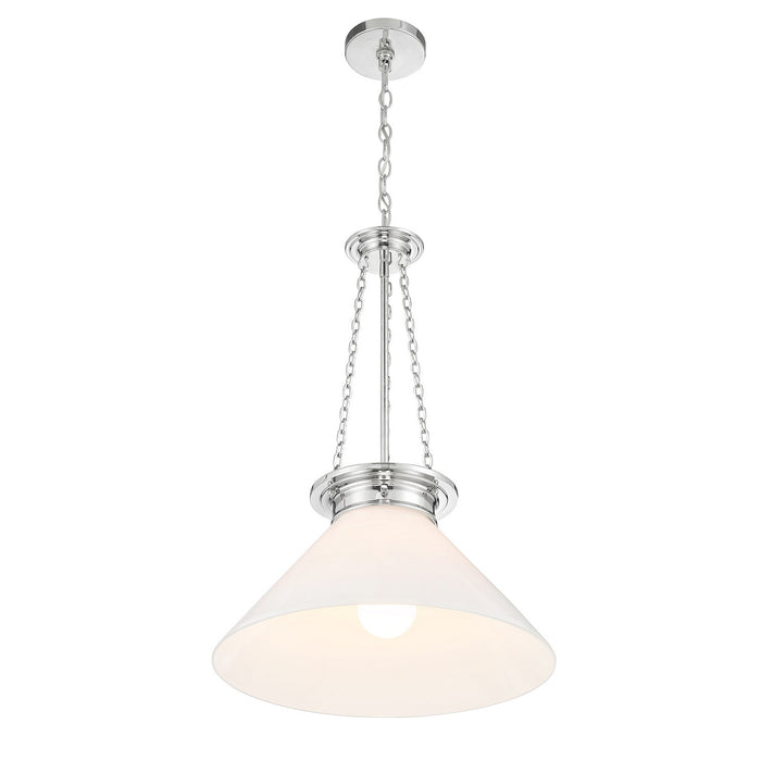 Savoy House - 7-1011-1-109 - One Light Pendant - Myers - Polished Nickel