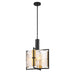 Savoy House - 7-1699-3-143 - Three Light Pendant - Hayward - Matte Black with Warm Brass Accents