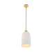 Savoy House - 7-3171-1-322 - One Light Pendant - Isla Blanca - Warm Brass