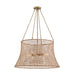 Savoy House - 7-6192-4-171 - Four Light Outdoor Chandelier - Longleaf - Burnished Brass