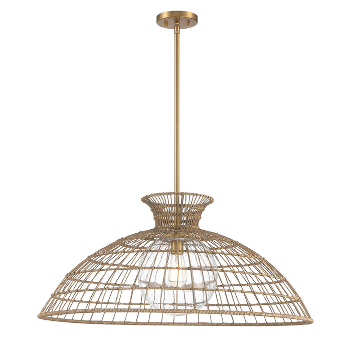 Savoy House - 7-6427-1-322 - One Light Pendant - Lanai - Warm Brass