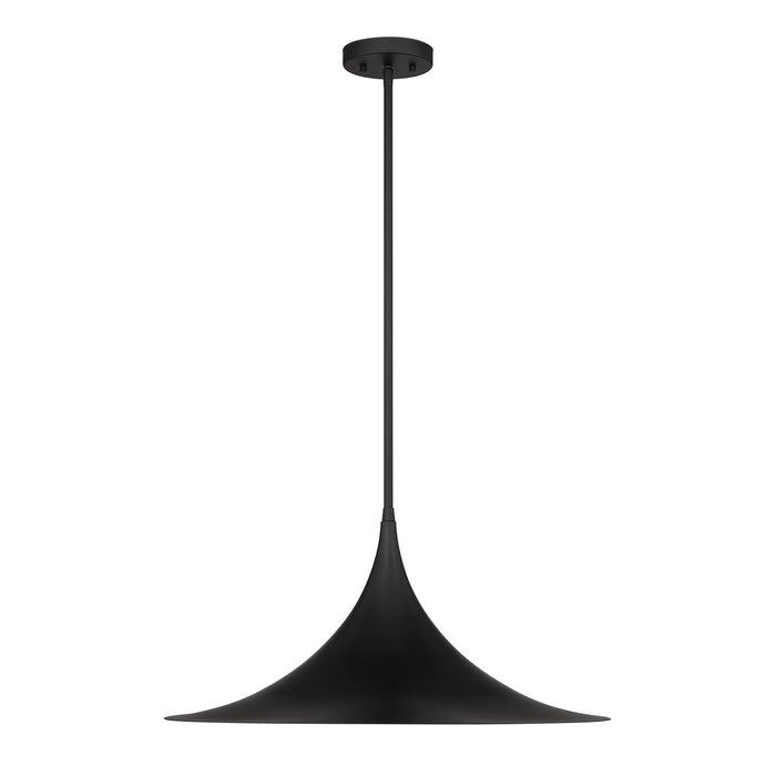 Savoy House - 7-7639-1-89 - One Light Pendant - Bowdin - Matte Black