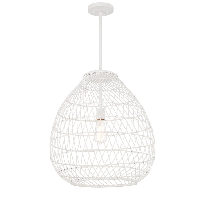 Savoy House - 7-7681-1-83 - One Light Pendant - Maya - Bisque White