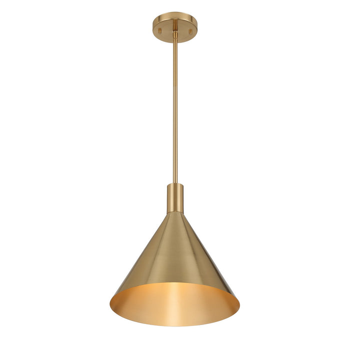 Savoy House - 7-8001-1-127 - One Light Pendant - Pharos - Noble Brass