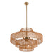 Savoy House - 7-9906-8-171 - Eight Light Outdoor Chandelier - Medlock - Burnished Brass