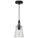 Generation Lighting. - P1449MBK - One Light Mini Pendant - Loras - Midnight Black