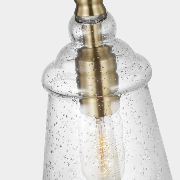 Generation Lighting. - P1449SB - One Light Mini Pendant - Loras - Satin Brass