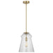 Generation Lighting. - P1459SB - One Light Pendant - Loras - Satin Brass