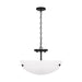 Generation Lighting. - 7715202-112 - Two Light Semi-Flush Convertible Pendant - Kerrville - Midnight Black