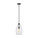 Generation Lighting. - P1484MBK - One Light Pendant - Marino - Midnight Black