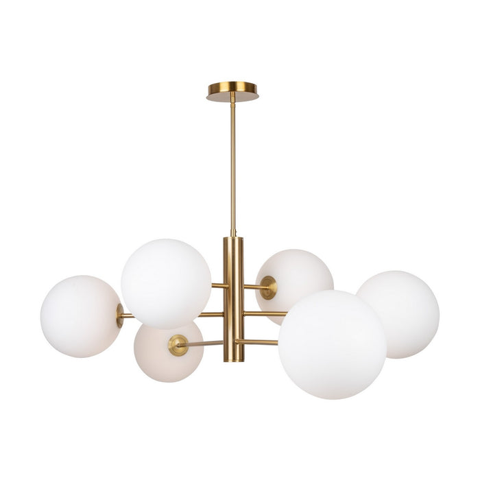 Artcraft - AC11766BR - Six Light Chandelier - Aurelia - Brass