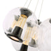 Artcraft - AC6848BK - LED Chandelier - Arlo - Black