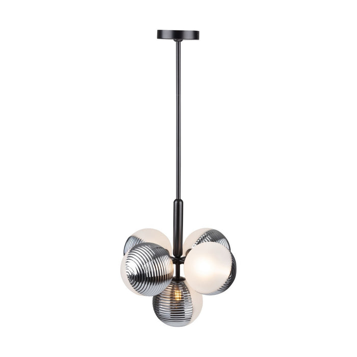 Artcraft - AC11885BK - Five Light Pendant - Bolla - Black