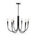 Artcraft - AC11926BK - Six Light Chandelier - Bronte - Black