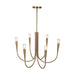 Artcraft - AC11926BR - Six Light Chandelier - Bronte - Brass