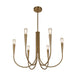 Artcraft - AC11926BR - Six Light Chandelier - Bronte - Brass