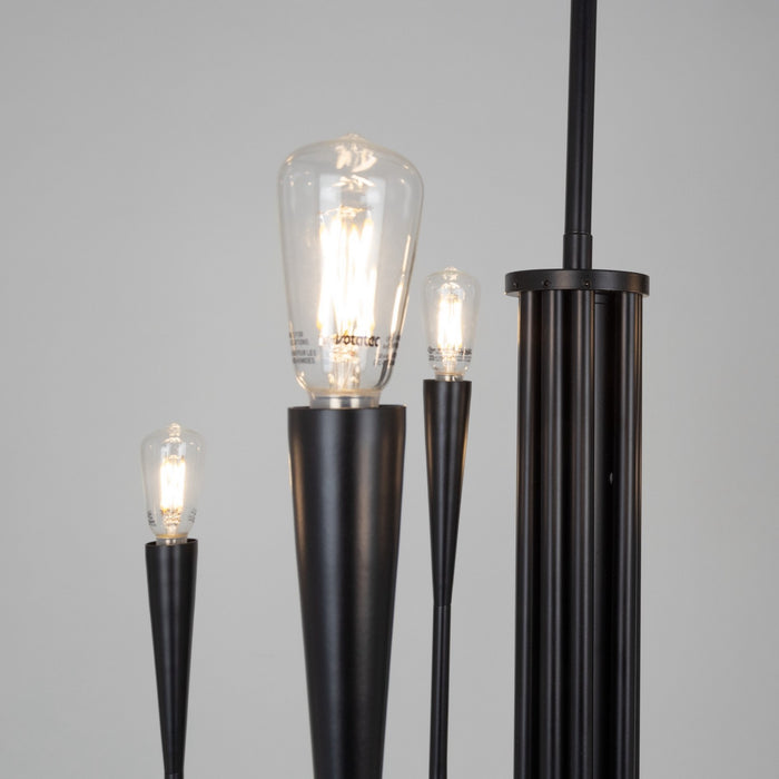 Artcraft - AC11929BK - Nine Light Chandelier - Bronte - Black