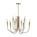 Artcraft - AC11929BR - Nine Light Chandelier - Bronte - Brass