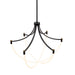 Artcraft - AC6810BK - LED Chandelier - Cascata - Black and Brushed Brass