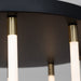 Artcraft - AC6812BK - LED Chandelier - Cascata - Black and Brushed Brass