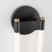 Artcraft - AC6814BK - LED Wall Sconce - Cascata - Black and Brushed Brass