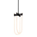 Artcraft - AC6815BK - LED Pendant - Cascata - Black and Brushed Brass