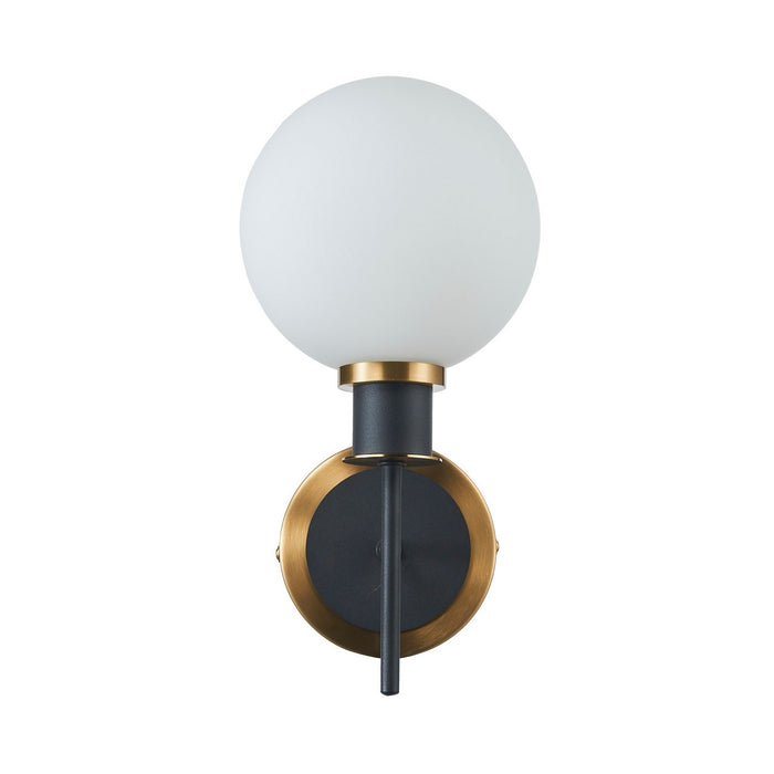 Artcraft - AC11871WH - One Light Wall Sconce - Gem - Black and Brushed Brass