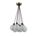 Artcraft - AC11877SW - Seven Light Pendant - Gem - Black and Brushed Brass