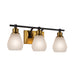 Artcraft - AC11683BB - Three Light Bathroom Vanity - Nelson - Brass & Black