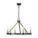 Artcraft - AC11986BB - Six Light Chandelier - Notting Hill - Black and Brushed Brass