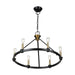 Artcraft - AC11986BB - Six Light Chandelier - Notting Hill - Black and Brushed Brass