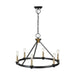 Artcraft - AC11986BB - Six Light Chandelier - Notting Hill - Black and Brushed Brass