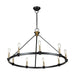 Artcraft - AC11989BB - Nine Light Chandelier - Notting Hill - Black and Brushed Brass