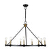 Artcraft - AC11989BB - Nine Light Chandelier - Notting Hill - Black and Brushed Brass