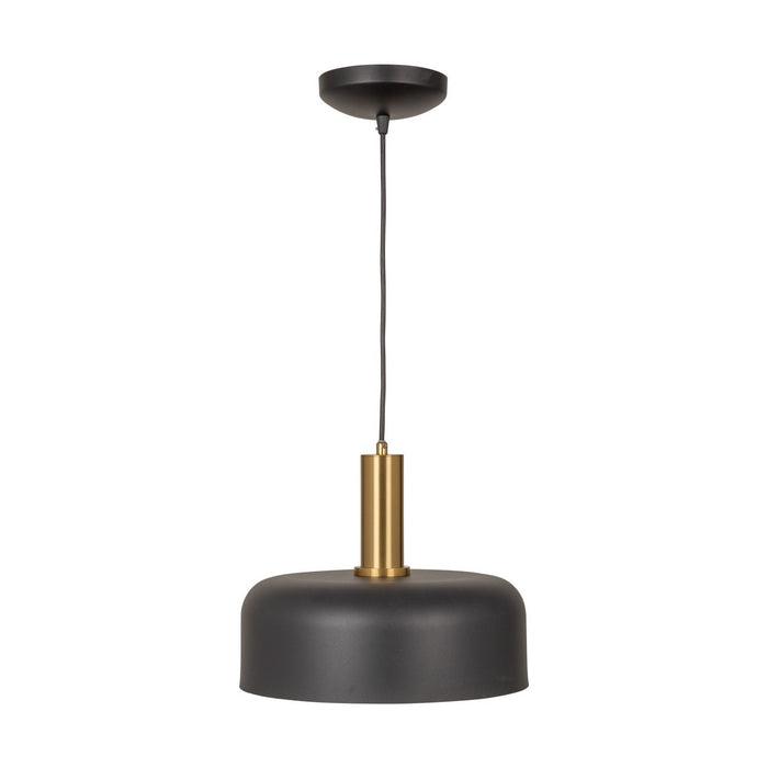 Artcraft - AC7421BB - One Light Pendant - Orsa - Black and Brushed Brass