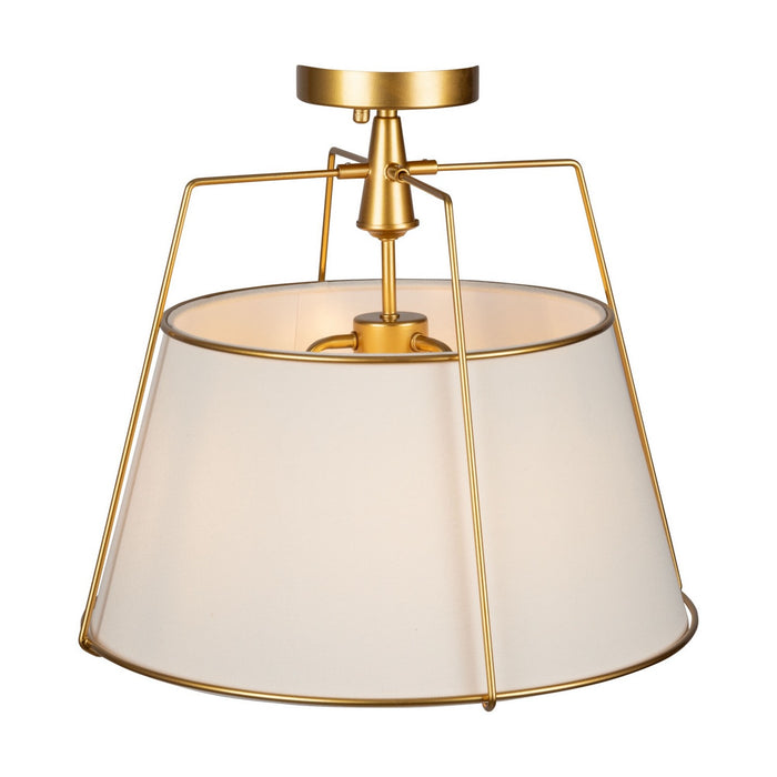 Artcraft - SC13362BR - Three Light Semi-Flush Mount - Pullman - Brass