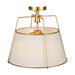 Artcraft - SC13362BR - Three Light Semi-Flush Mount - Pullman - Brass