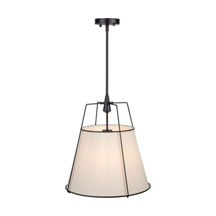 Artcraft - SC13363BK - Three Light Pendant - Pullman - Black