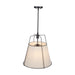 Artcraft - SC13363BK - Three Light Pendant - Pullman - Black