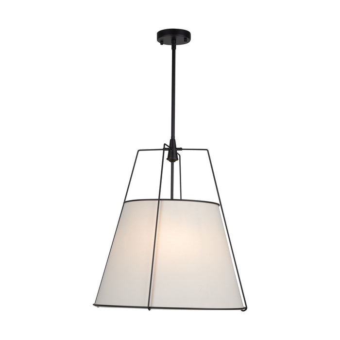 Artcraft - SC13364BK - Four Light Pendant - Pullman - Black