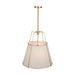 Artcraft - SC13364BR - Four Light Pendant - Pullman - Brass