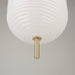 Artcraft - AC10631BR - One Light Pendant - Vita - White, Brass